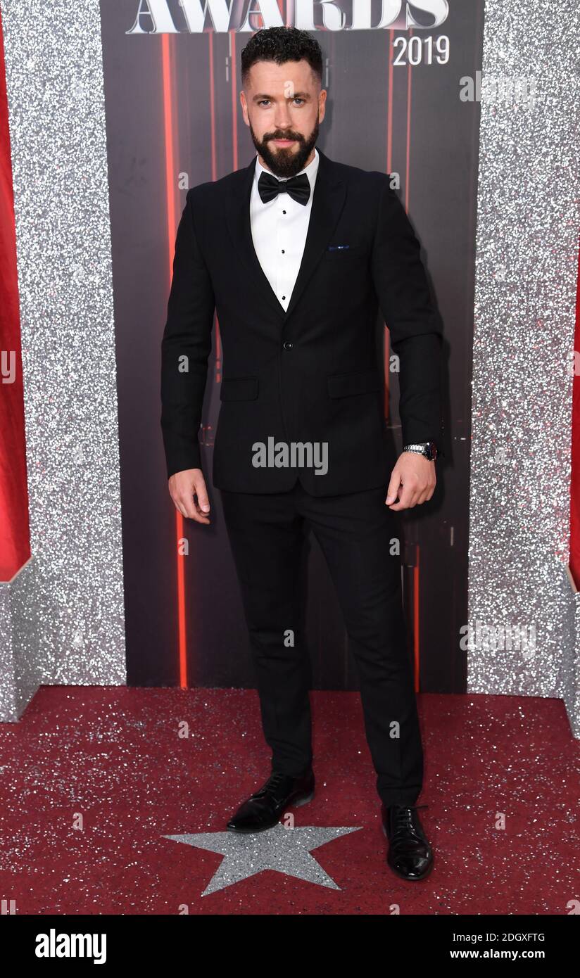 Shayne Ward attending the British Soap Awards 2019 held at The Lowry ...
