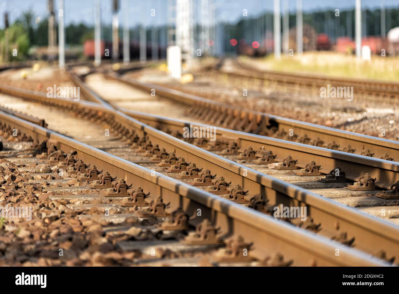 Railway switching yard hi-res stock photography and images - Alamy