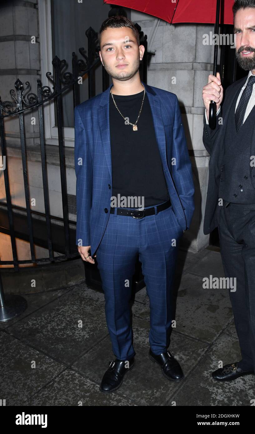 Rafferty Law arriving at the British GQ Private Dinner hosted by Dylan Jones and Liam Payne to celebrate London Fashion Week Men's, at Berners Tavern, London. Picture Credit Should Read: Doug Peters/EMPICS Stock Photo