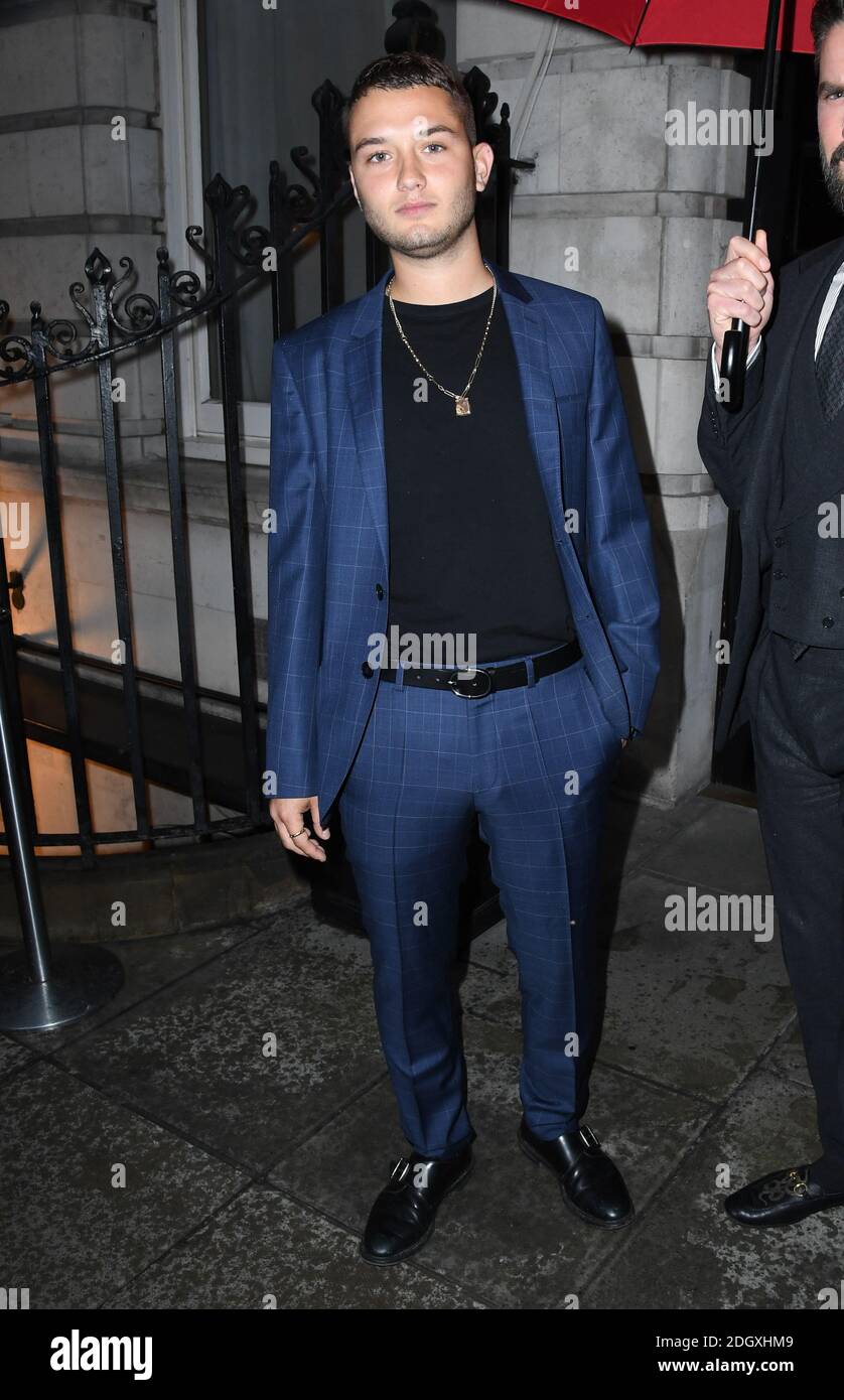 Rafferty Law arriving at the British GQ Private Dinner hosted by Dylan Jones and Liam Payne to celebrate London Fashion Week Men's, at Berners Tavern, London. Picture Credit Should Read: Doug Peters/EMPICS Stock Photo