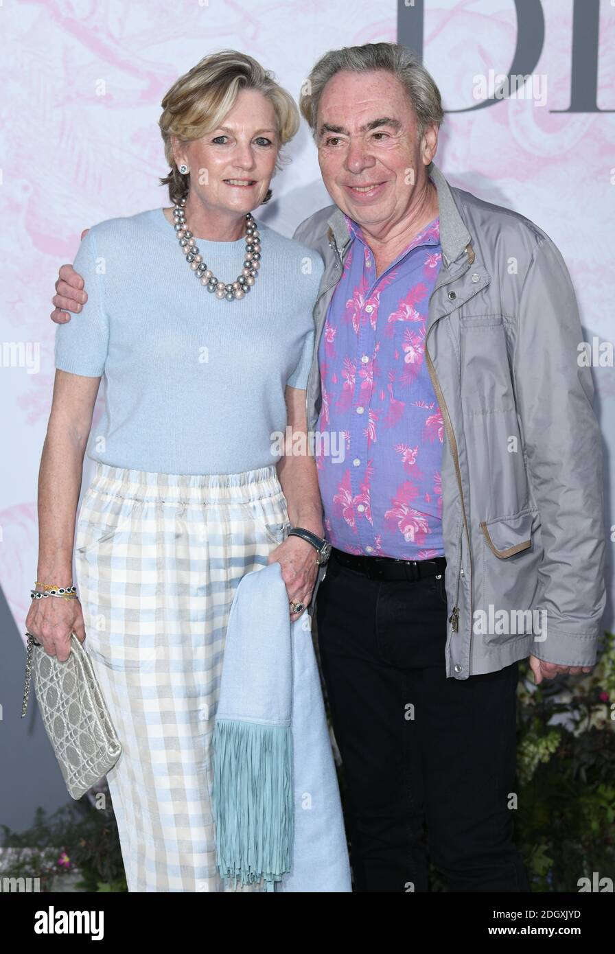 Andrew lloyd webber and his wife madeleine gurdon arrive hires stock(01)