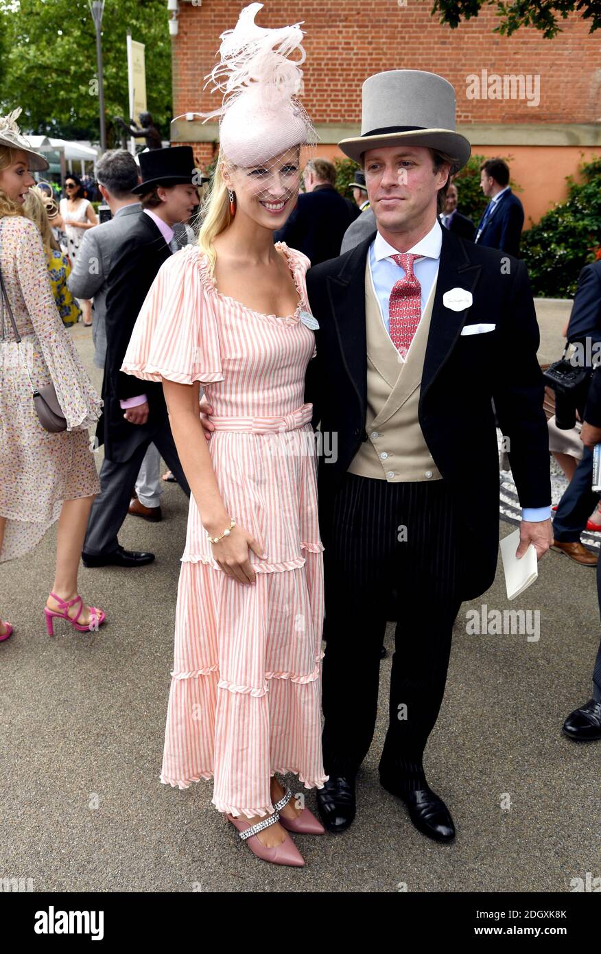 Lady Gabriella Kingston (left) and Thomas Kingston attending Ladies Day of Royal Ascot at Ascot Racecourse. Picture credit should read: Doug Peters/EMPICS Stock Photo