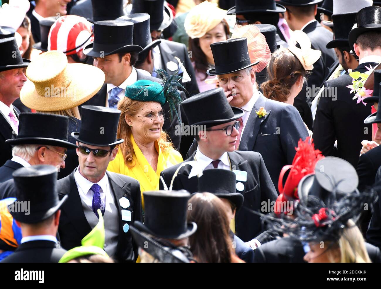 Sarah, Duchess of York and Duke of Duchess during day four of Royal Ascot at Ascot Racecourse. Picture credit should read: Doug Peters/EMPICS Stock Photo