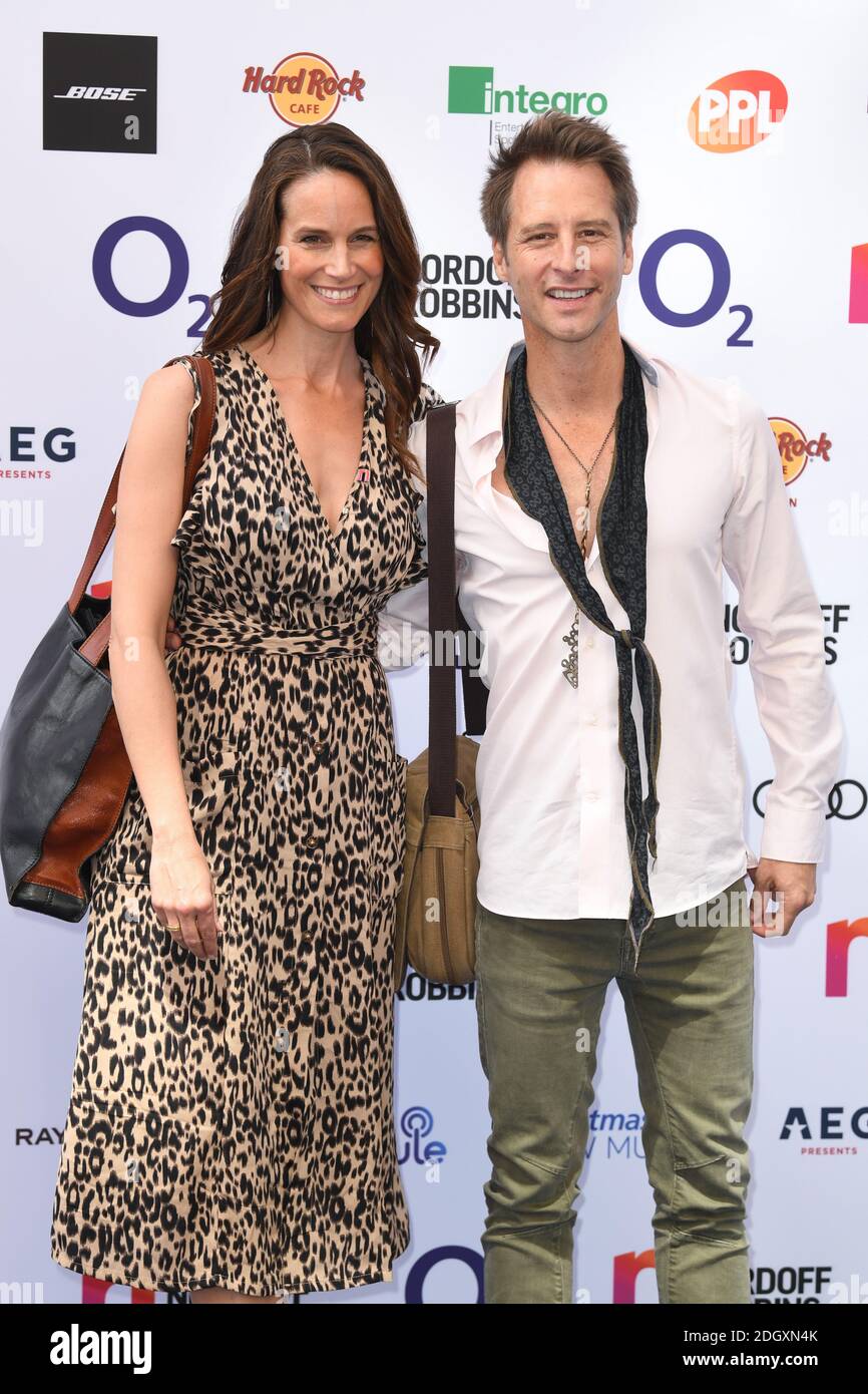 Chesney Hawkes and wife arriving at the Nordoff Robbins Silver Clef