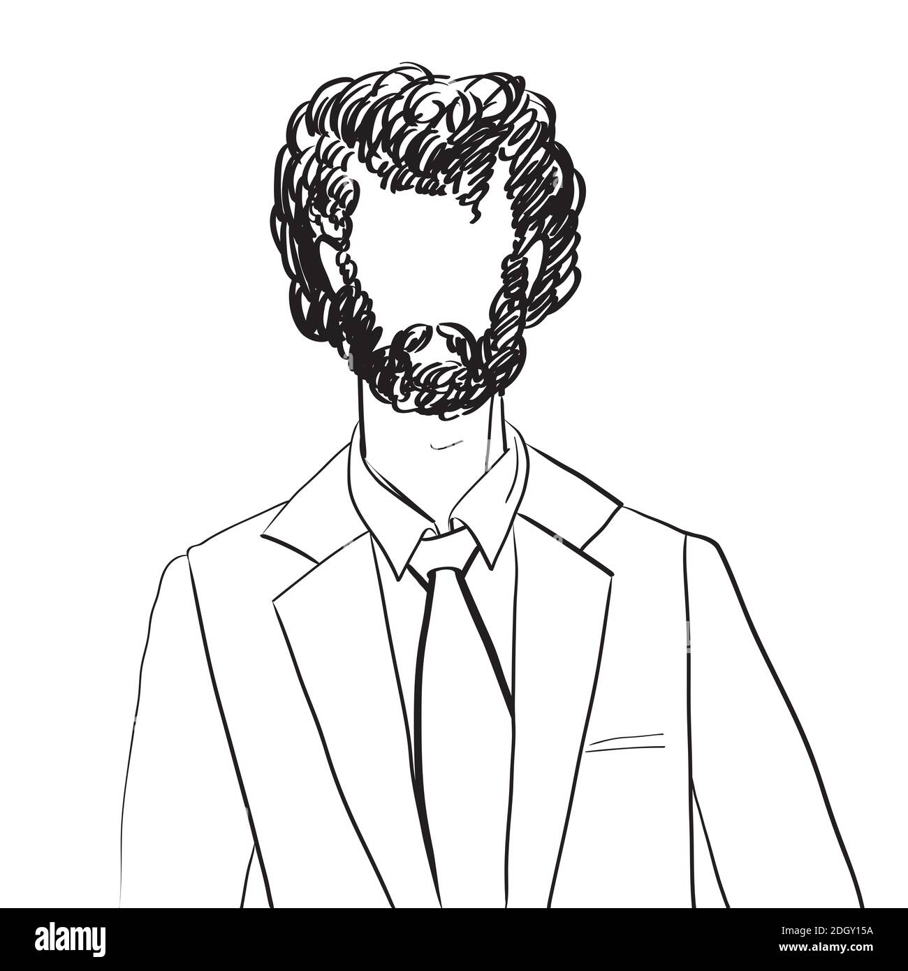 Profile avatar flat design Cut Out Stock Images & Pictures - Alamy