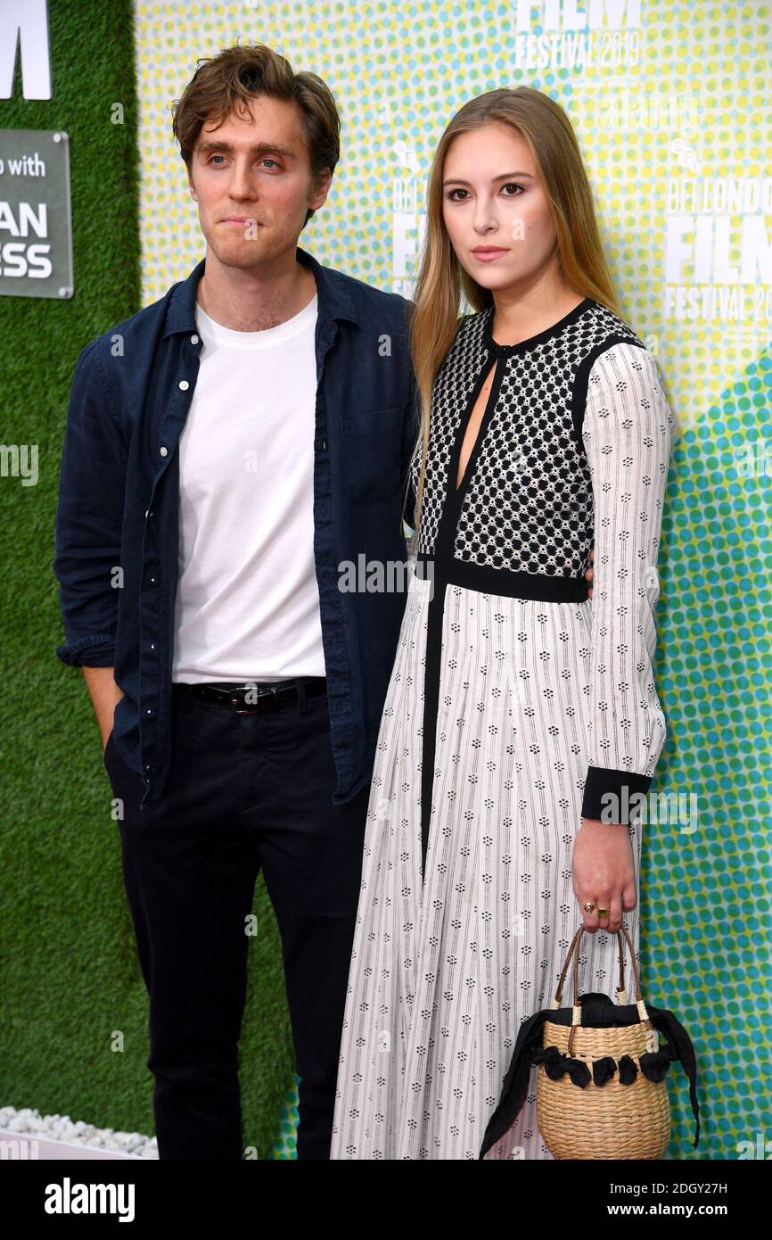 Jack Farthing (left) and Hanako Footman attending the Official Secrets European Premiere as part of the BFI London Film Festival 2019 held at the Embankment Garden Cinema, London.  Stock Photo