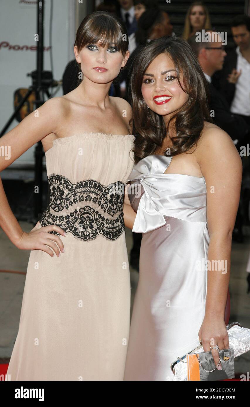 Charley Webb (left) and Jenna-Louise Coleman arrive for the British Academy Television Awards, held at the London Palladium, central London, May 20, 2007. Stock Photo