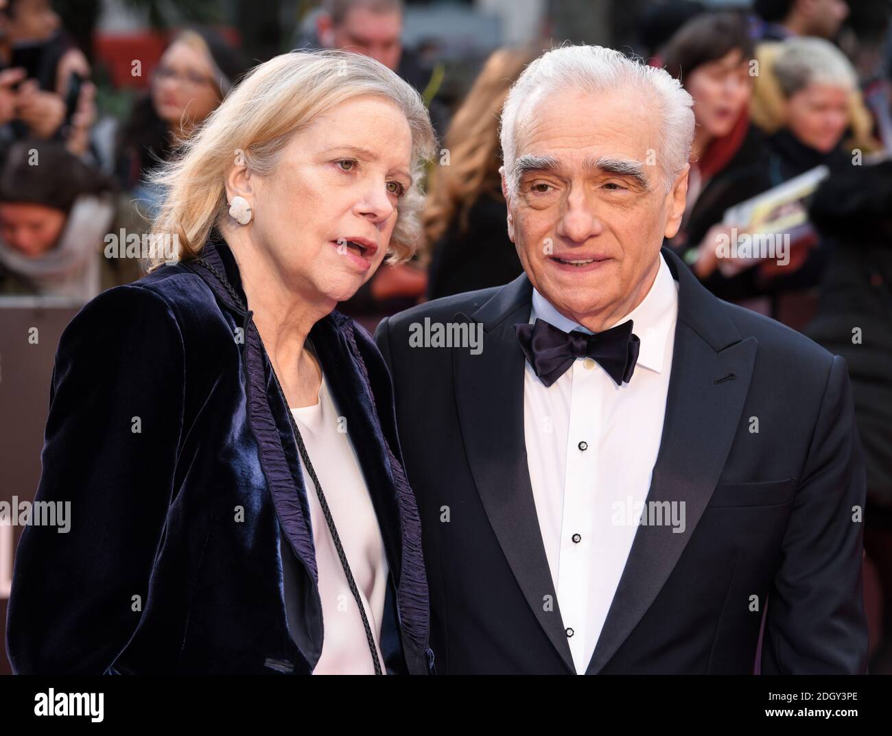 Helen Morris and Martin Scorsese attending the Closing Gala and International premiere of The Irishman, held as part of the BFI London Film Festival 2019, London. Photo credit should read: Doug Peters/EMPICS Stock Photo
