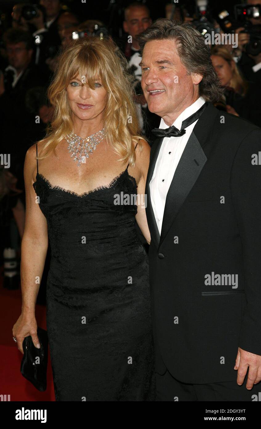 Goldie Hawn and Kurt Russell arriving at the premiere of Death Proof ...