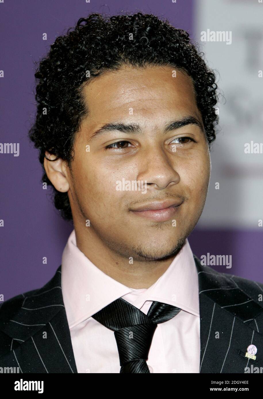 Hollyoaks actor Devon Anderson arriving for the British Soap Awards 2007, at the BBC Television Centre, west London on 26/05/2007. Stock Photo