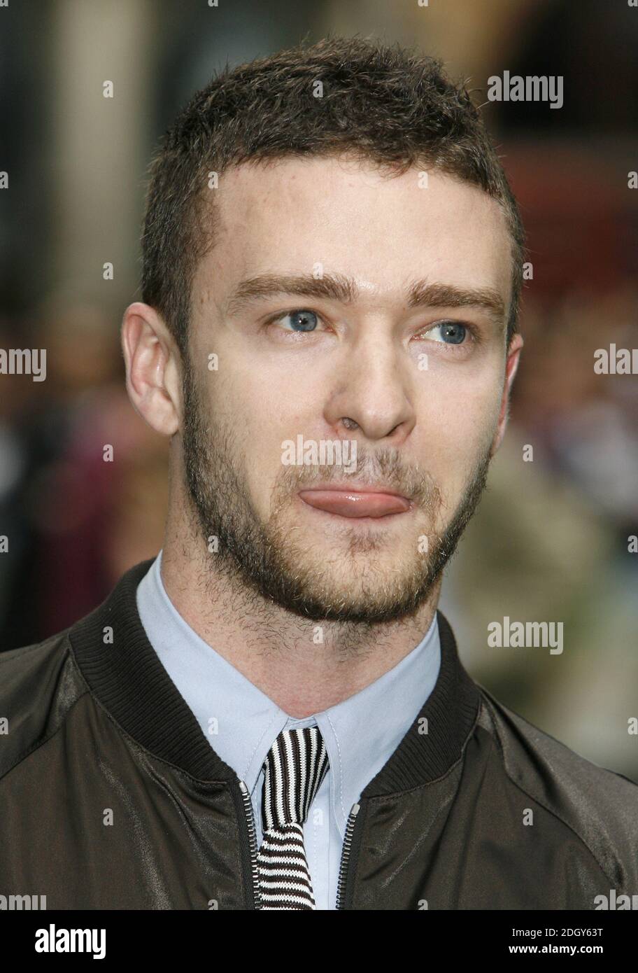 Justin Timberlake arriving at the UK Premiere of Shrek 3, Odeon Cinema