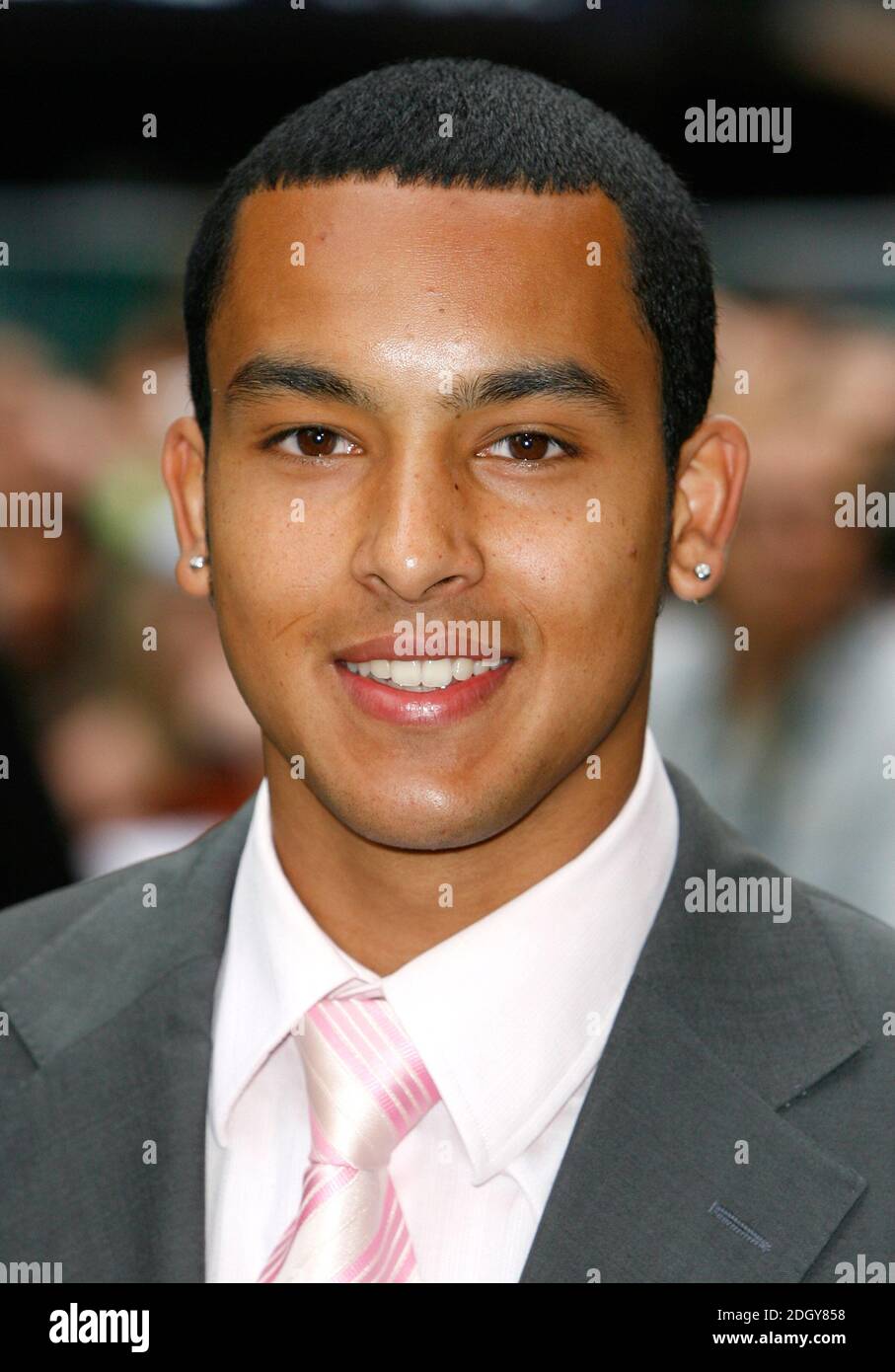 Theo Walcott arriving at the European Premiere of Harry Potter and the