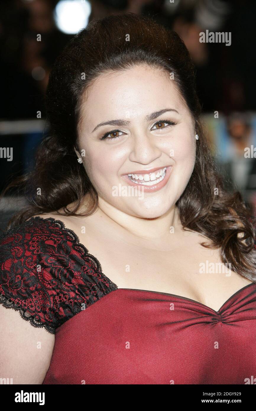 Nikki Blonsky arriving for the UK Premiere of Hairspray, at the Odeon West End in central London. Stock Photo