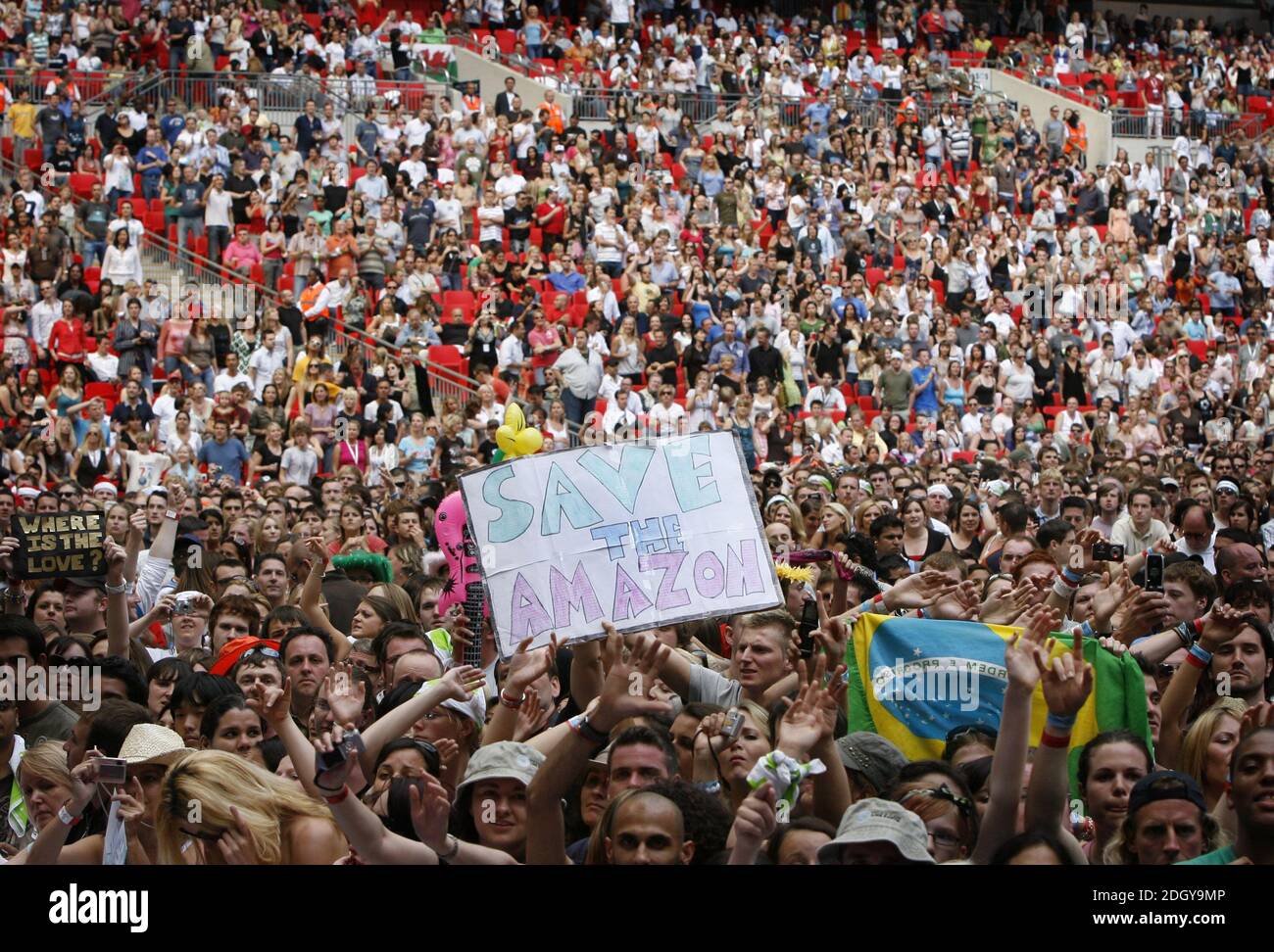 Fergie from Black Eyed Peas live at the Live Earth London Concert