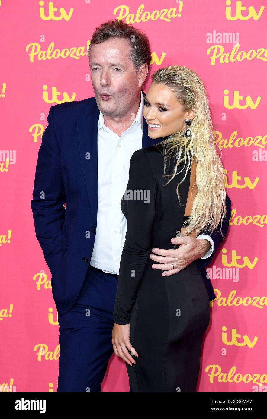 Piers Morgan and Lucie Donlan attending the ITV Palooza held at the