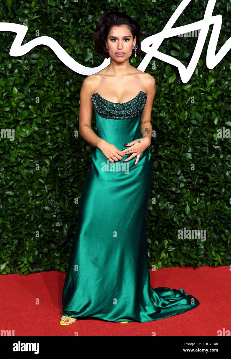 Raye attending the Fashion Awards 2019 at the Royal Albert Hall
