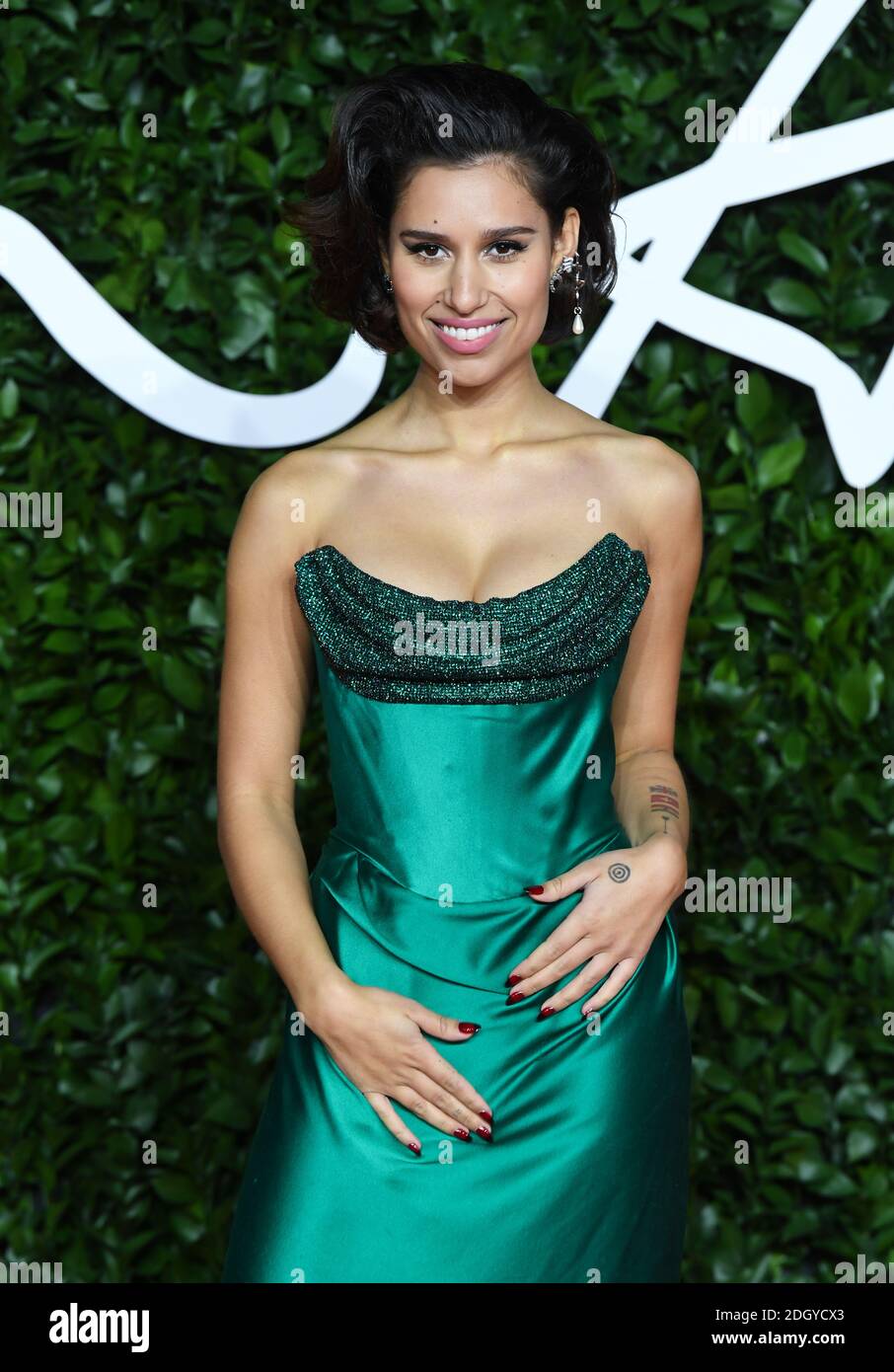 Raye attending the Fashion Awards 2019 at the Royal Albert Hall ...