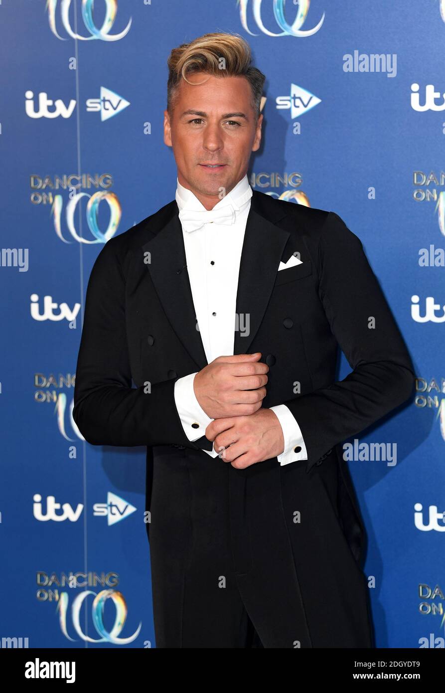 Matt evers attending launch dancing on ice 2020 hires stock