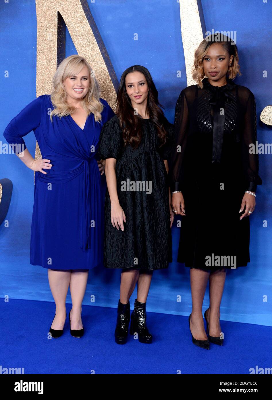Rebel Wilson, Francesca Hayward and Jennifer Hudson attending the Cats