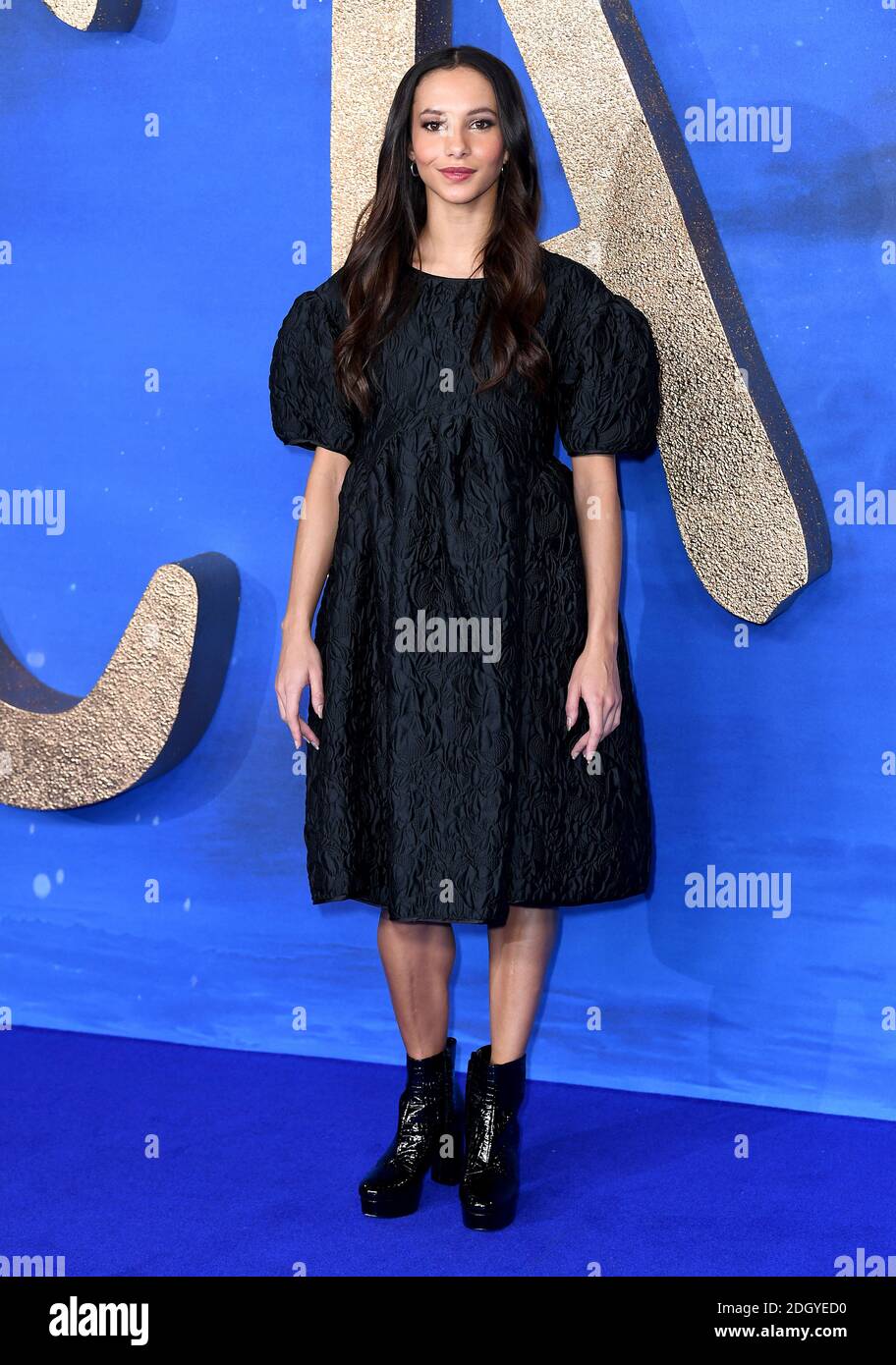 Francesca Hayward attending the Cats photocall at The Corinthia Hotel