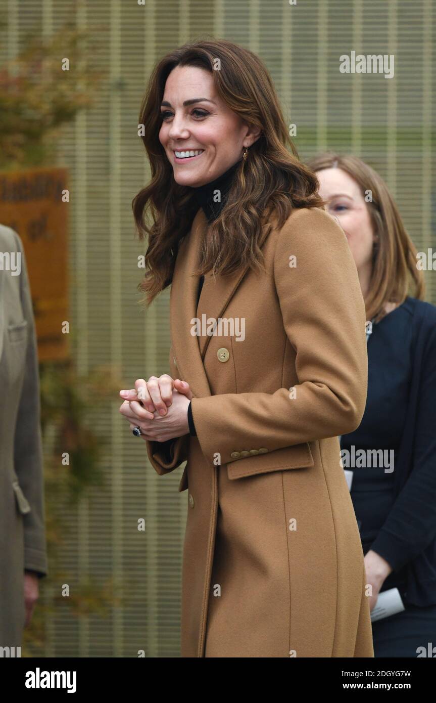 The Duchess of Cambridge at HMP Send in Surrey where she met both rehabilitated and current female inmates. Photo credit should read: Doug Peters/EMPICS Stock Photo