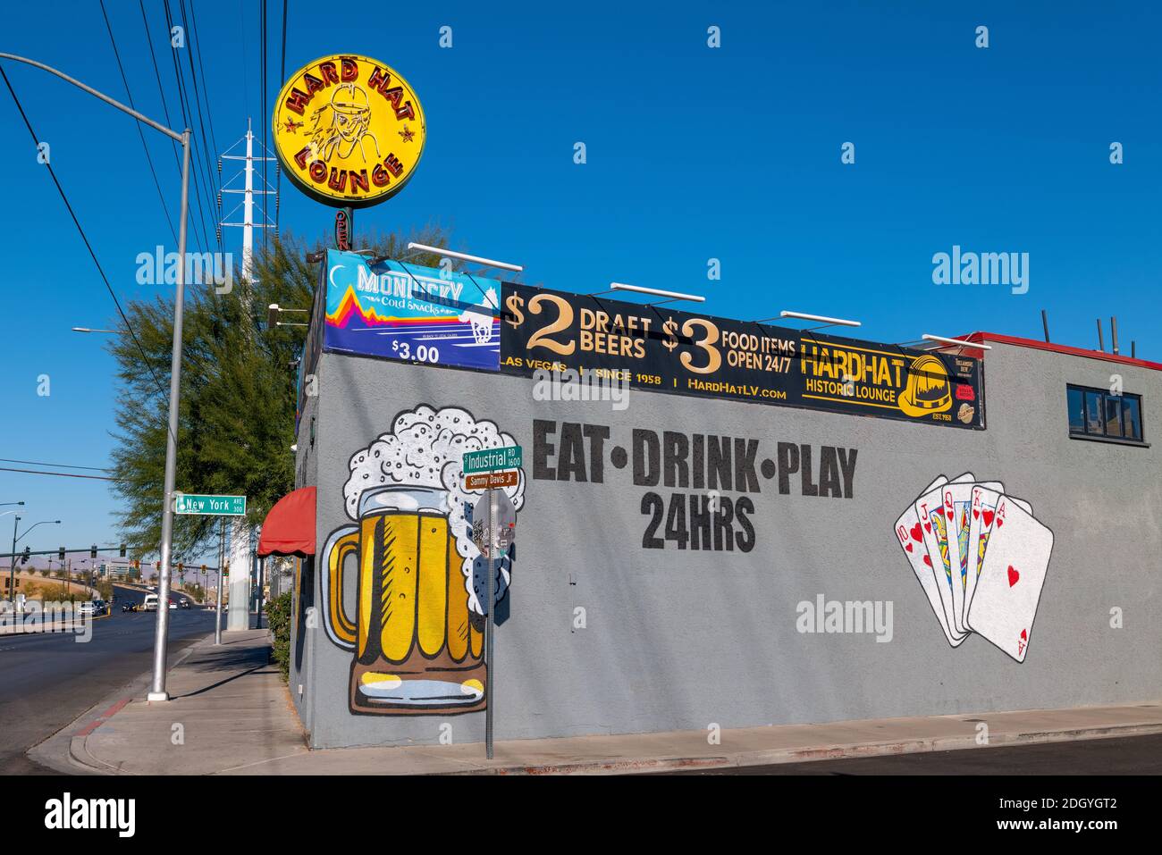 Hard Hat Cafe in the industrial corridor of Las Vegas, Nevada Stock