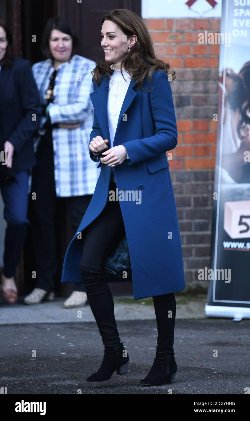 The Duchess of Cambridge visits Leyf Stockwell Gardens Nursery & Pre-School as part of her Five Big Questions Survey, London. Photo credit should read: Doug Peters/EMPICS Stock Photo