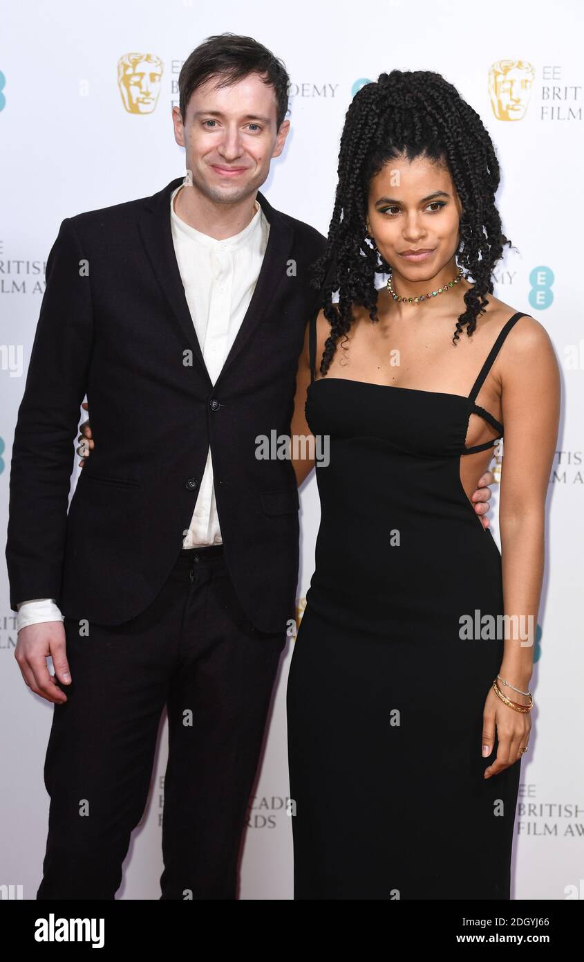 David Rysdahl and Zazie Beetz attending The British Academy Film Awards
