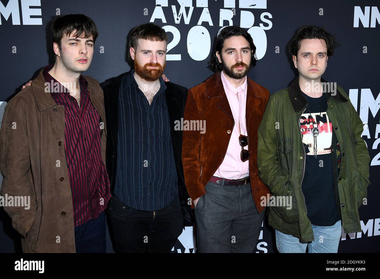 The band Fontaines D.C attending the NME Awards 2020 held at The O2 Academy, Brixton, London. Picture credit should read: Doug Peters/EMPICS Stock Photo