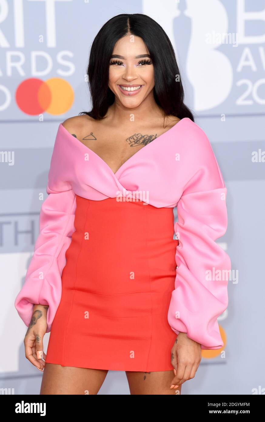 Yinka Bokinni arriving for the Brit Awards 2020 at the O2 Arena, London