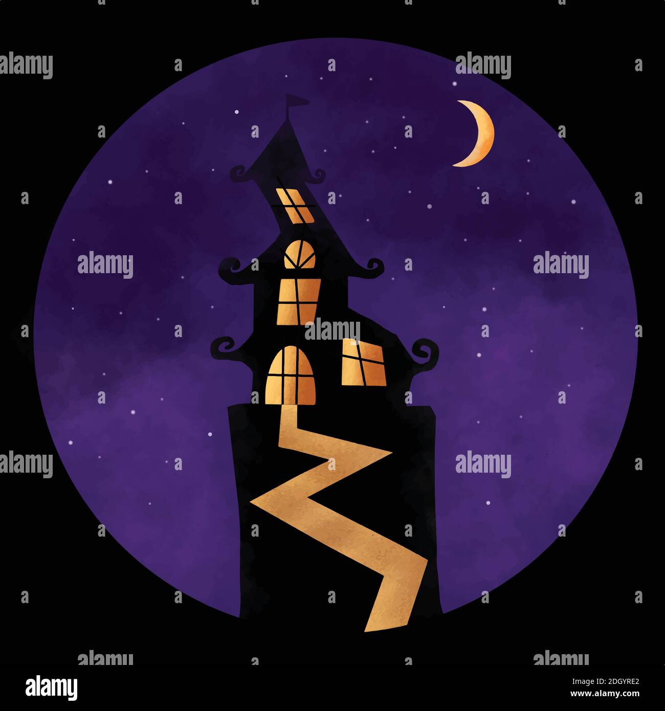 Design inspirations happy hallowen, very suitable for cards, or baground, can also be a wallpaper. Stock Vector