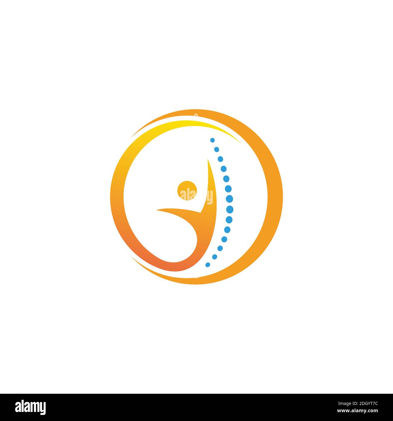 chiropractic logo icon symbol design template Stock Vector