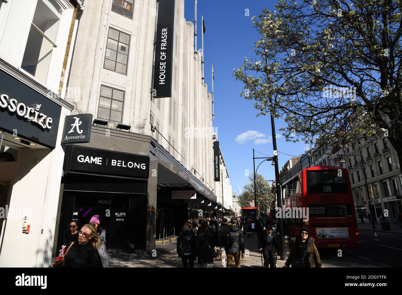 House of Fraser, Oxford Street, London. Photo credit should read: Doug Peters/EMPICS Stock Photo