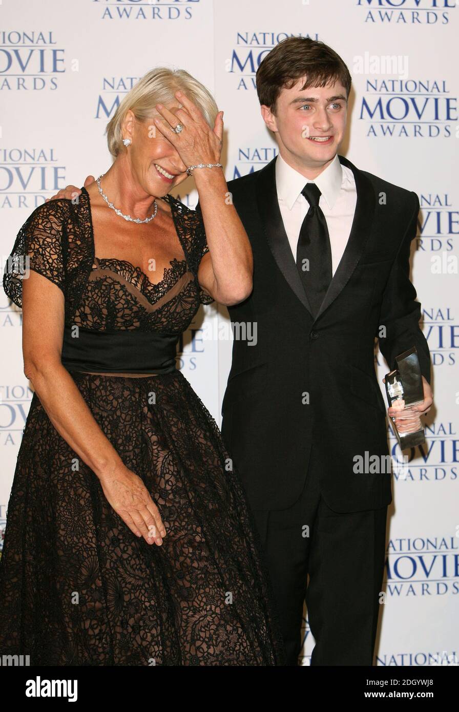 Daniel Radcliffe receives his award for Best Actor (for Harry Potter