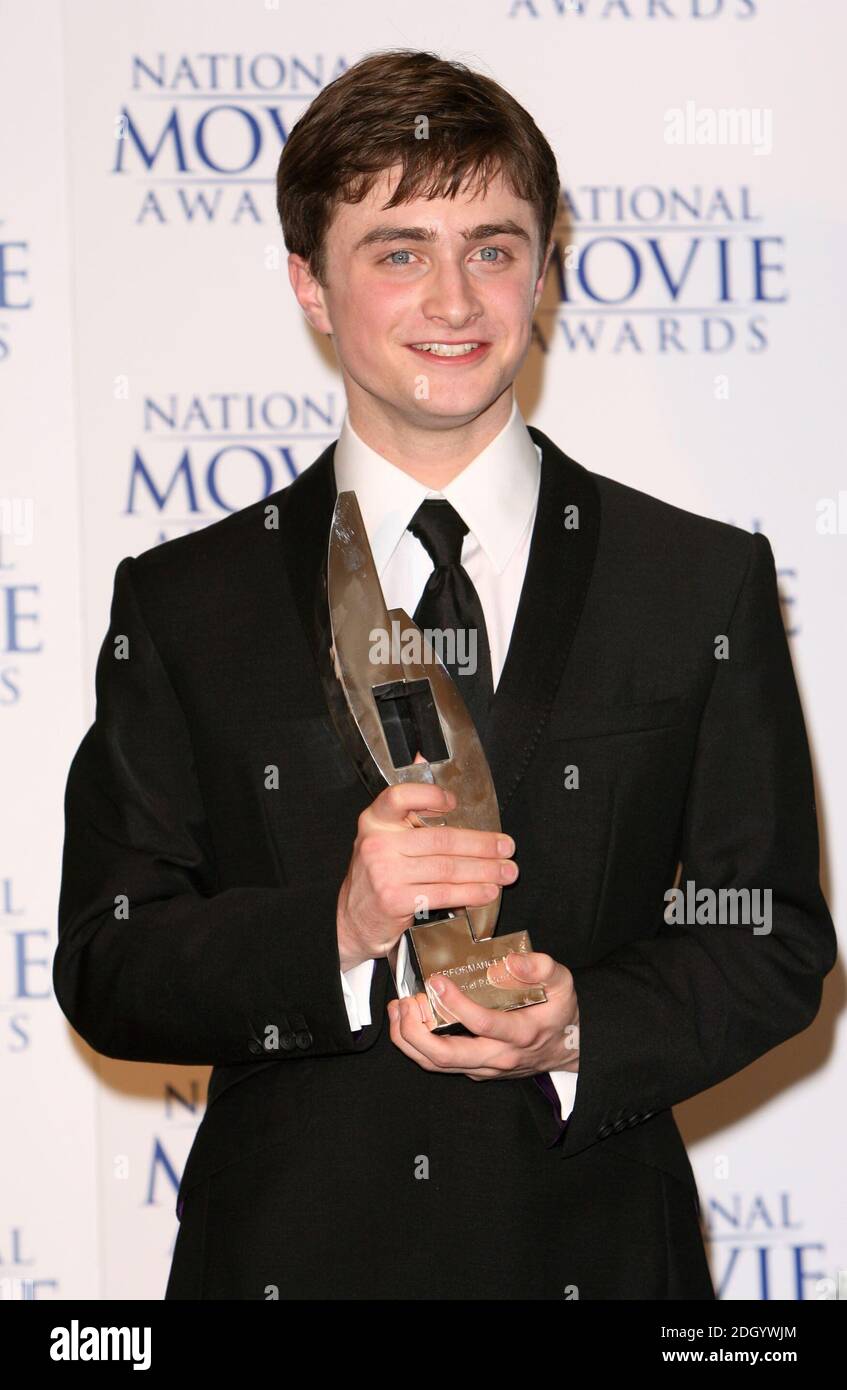 Daniel Radcliffe receives his award for Best Actor (for Harry Potter) during The National Movie