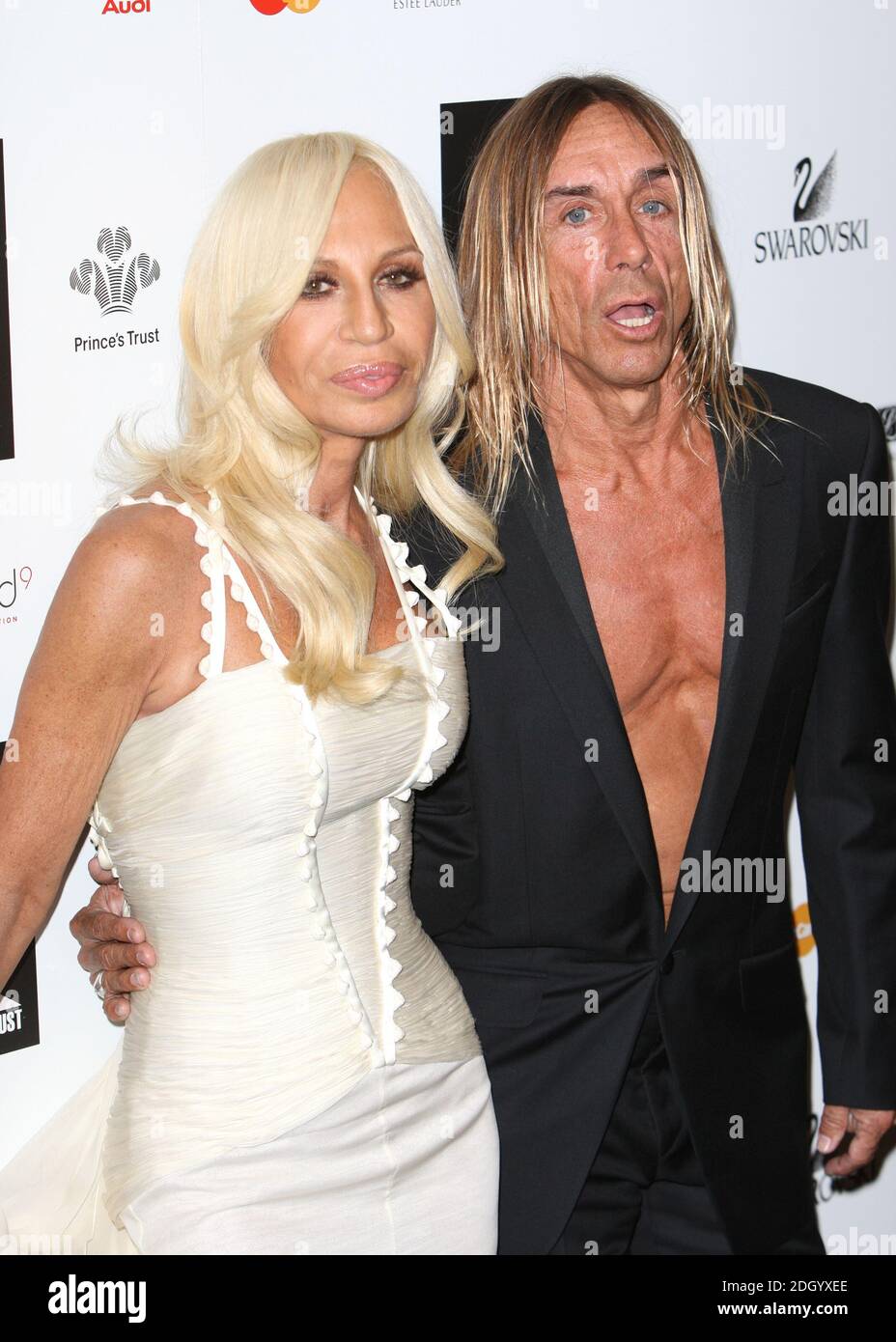 Donatella Versace and Iggy Pop Swarovski Fashion Rocks at the Royal Albert  Hall - Press Room London, England - 18.10.07 Stock Photo - Alamy