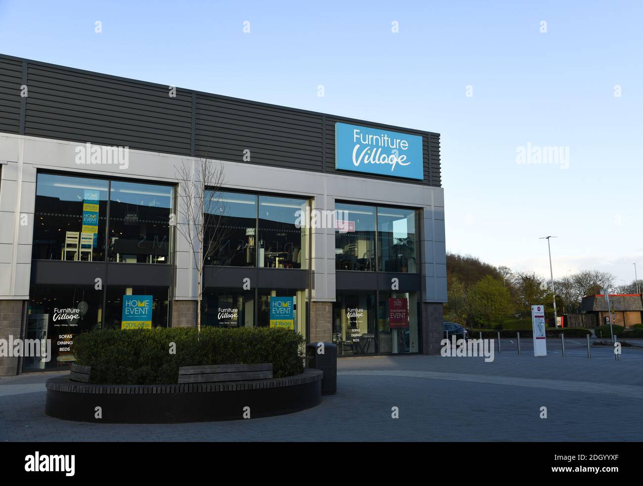 Furniture Village store during the Coronavirus lockdown, Stevenage