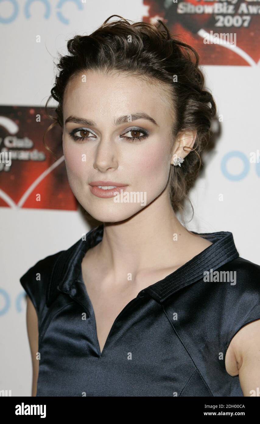 Keira Knightley in the Press Room at the Variety Club Showbiz Awards