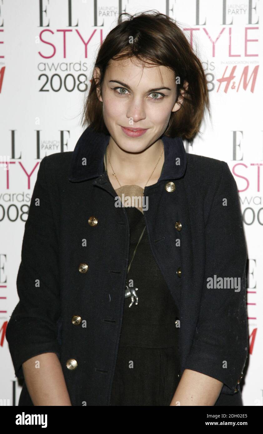 Alexa Chung Arriving At The Elle Style Awards 2008 Launch Party At