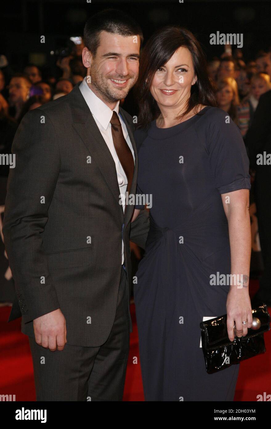 Davina McCall and husband Matthew Robertson arriving at the Brit Awards