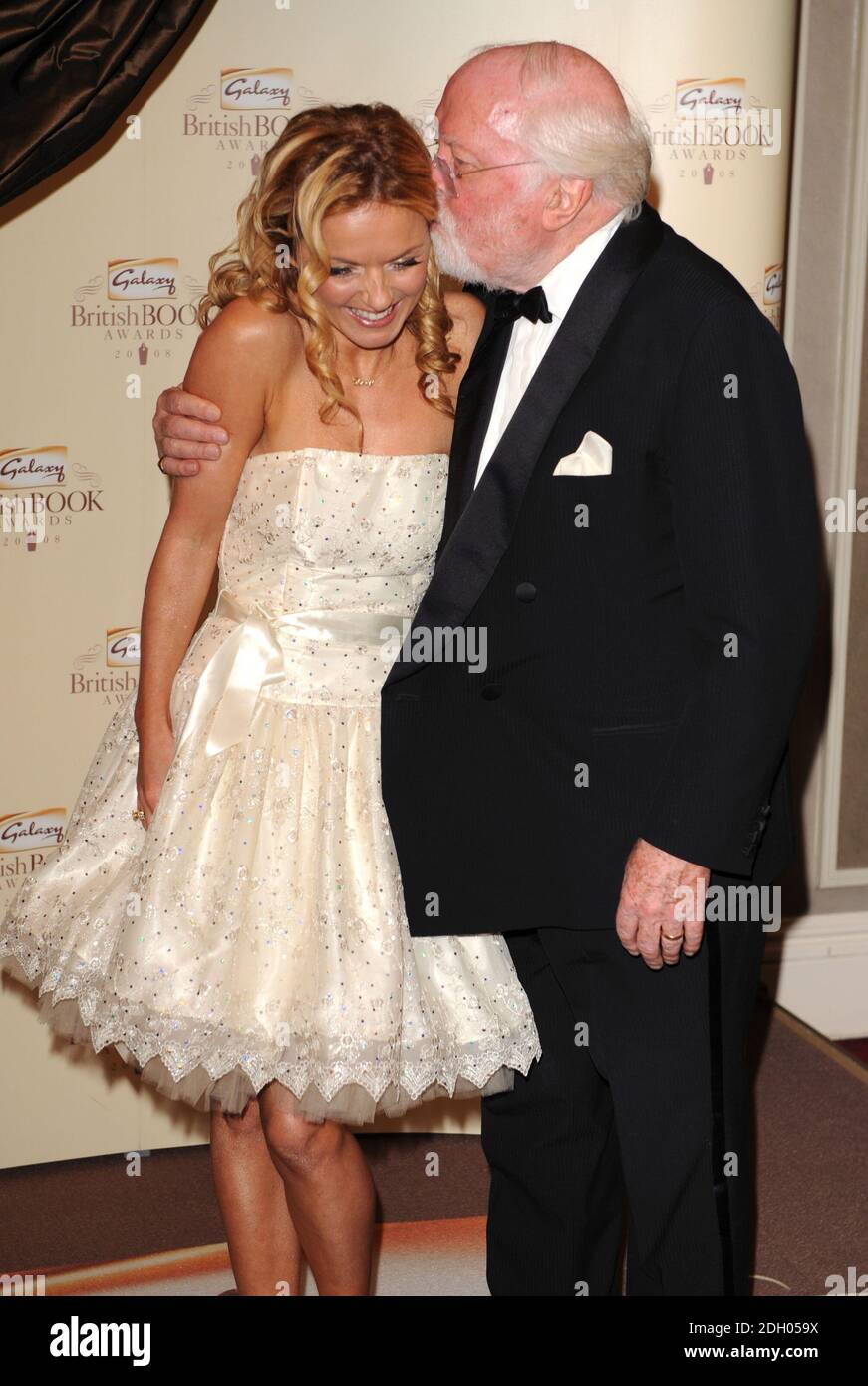 Geri Halliwell and Richard Attenborough backstage at the Galaxy British Book Awards 2008, Grosvenor House Hotel, Park Lane, London. Stock Photo