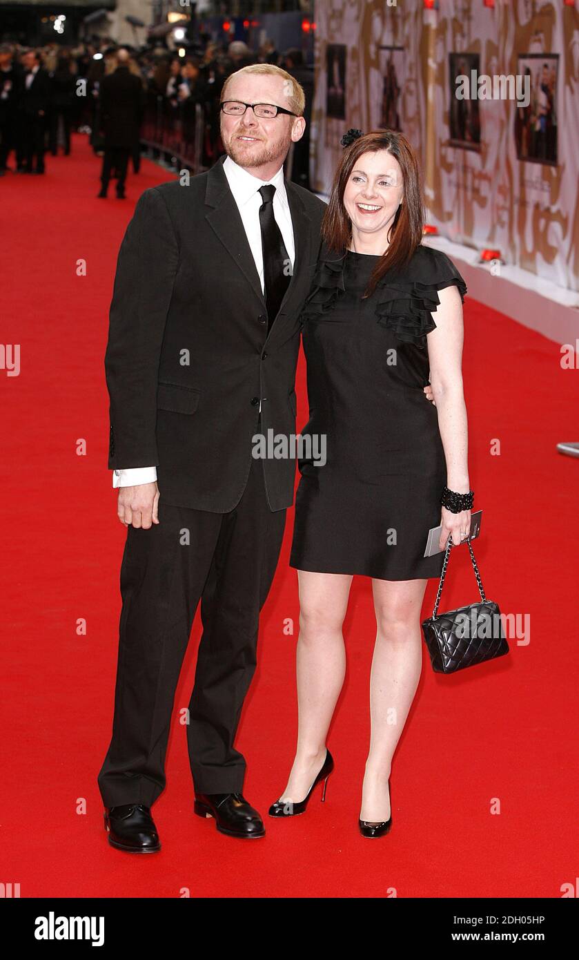 Simon Pegg and his wife Maureen McCann arrive for the British Academy Television Awards at the