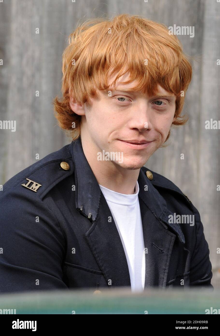 Rupert Grint at the Memorial Service for Robert Knox, 18, who played Marcus Belby in the forthcoming film Harry Potter and the Half Blood Prince, and was fatally injured outside a bar in Sidcup last month. Held at St John the Evangelist church in Sidcup, Kent. Stock Photo