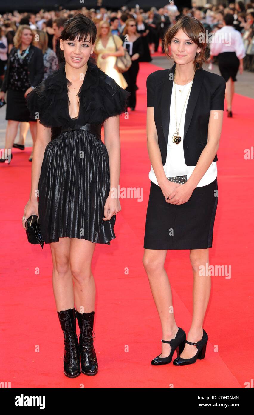 Daisy Lowe and Alexa Chung arriving at the European Premiere of The