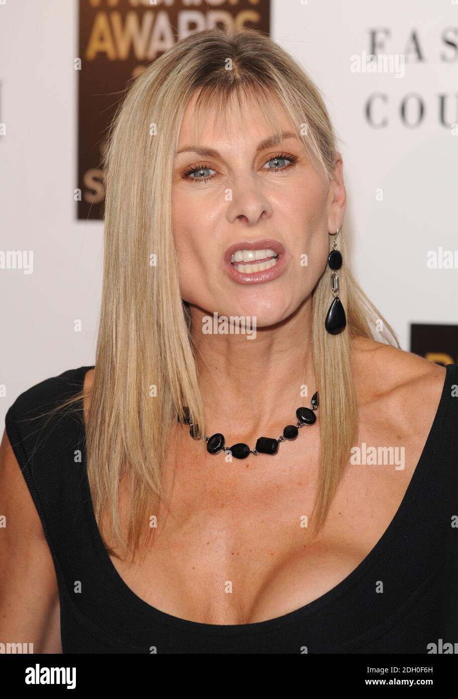 Sharron Davies arrives for the 2008 British Fashion Awards at the Royal Horticultural Hall, 80 Vincent Square, London Stock Photo
