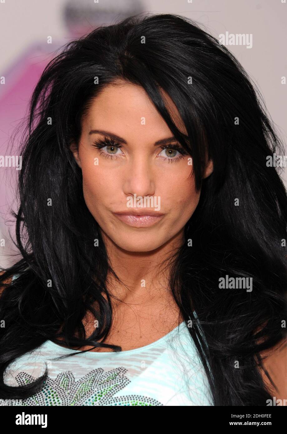 Katie Price promotes her perfume 'Besotted' at Boots, Bluewater Shopping Centre in Kent Stock