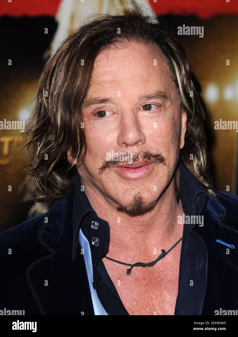 Mickey Rourke arriving at the UK Premiere of The Wrestler held at the ...