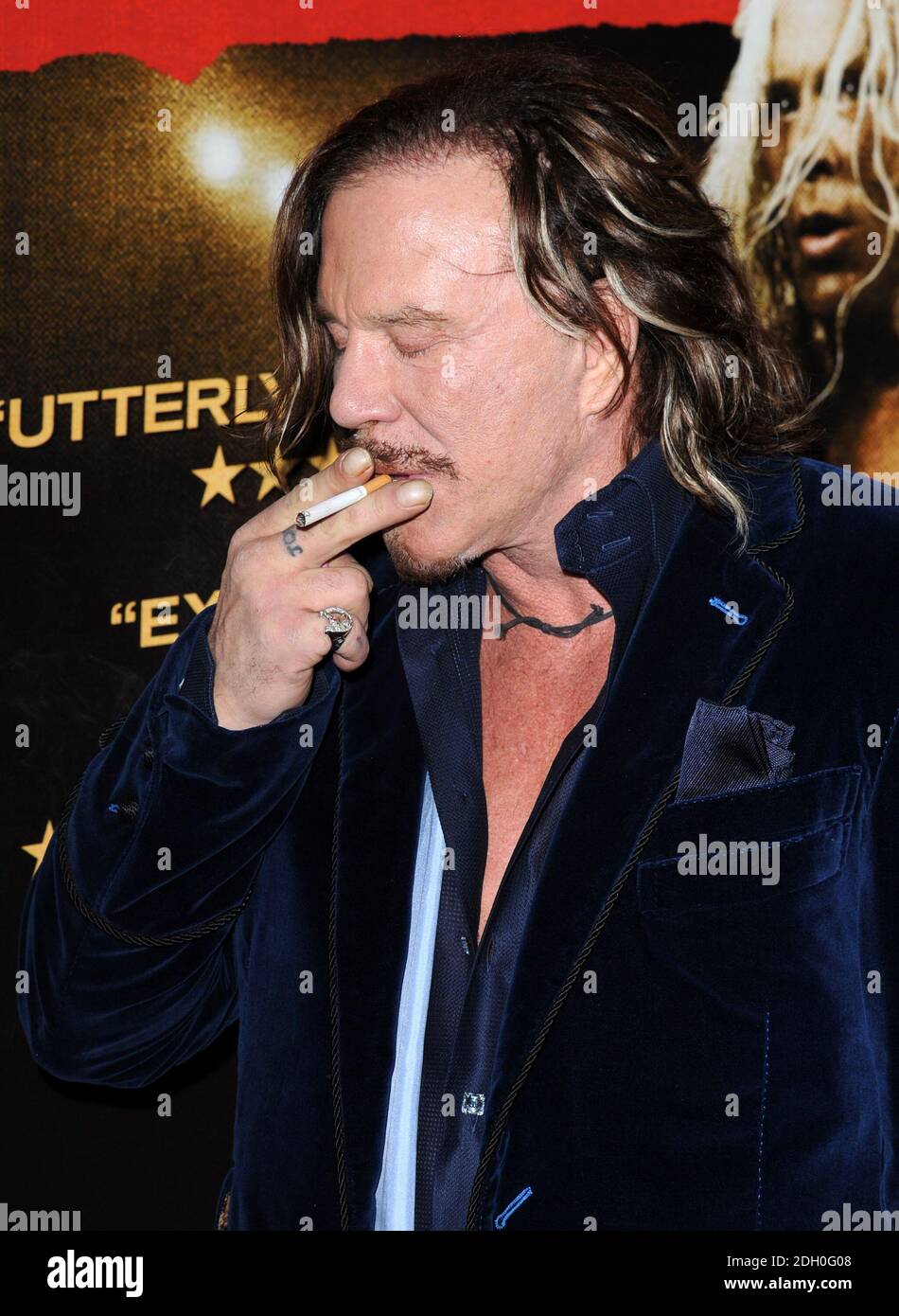 Mickey Rourke arriving at the UK Premiere of The Wrestler held at the ...
