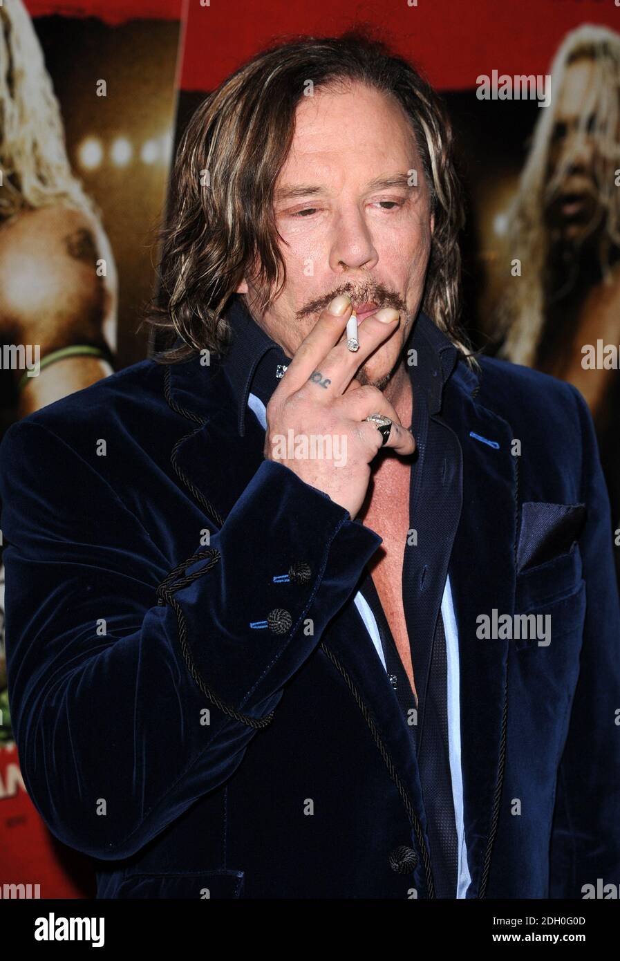 Mickey Rourke arriving at the UK Premiere of The Wrestler held at the ...