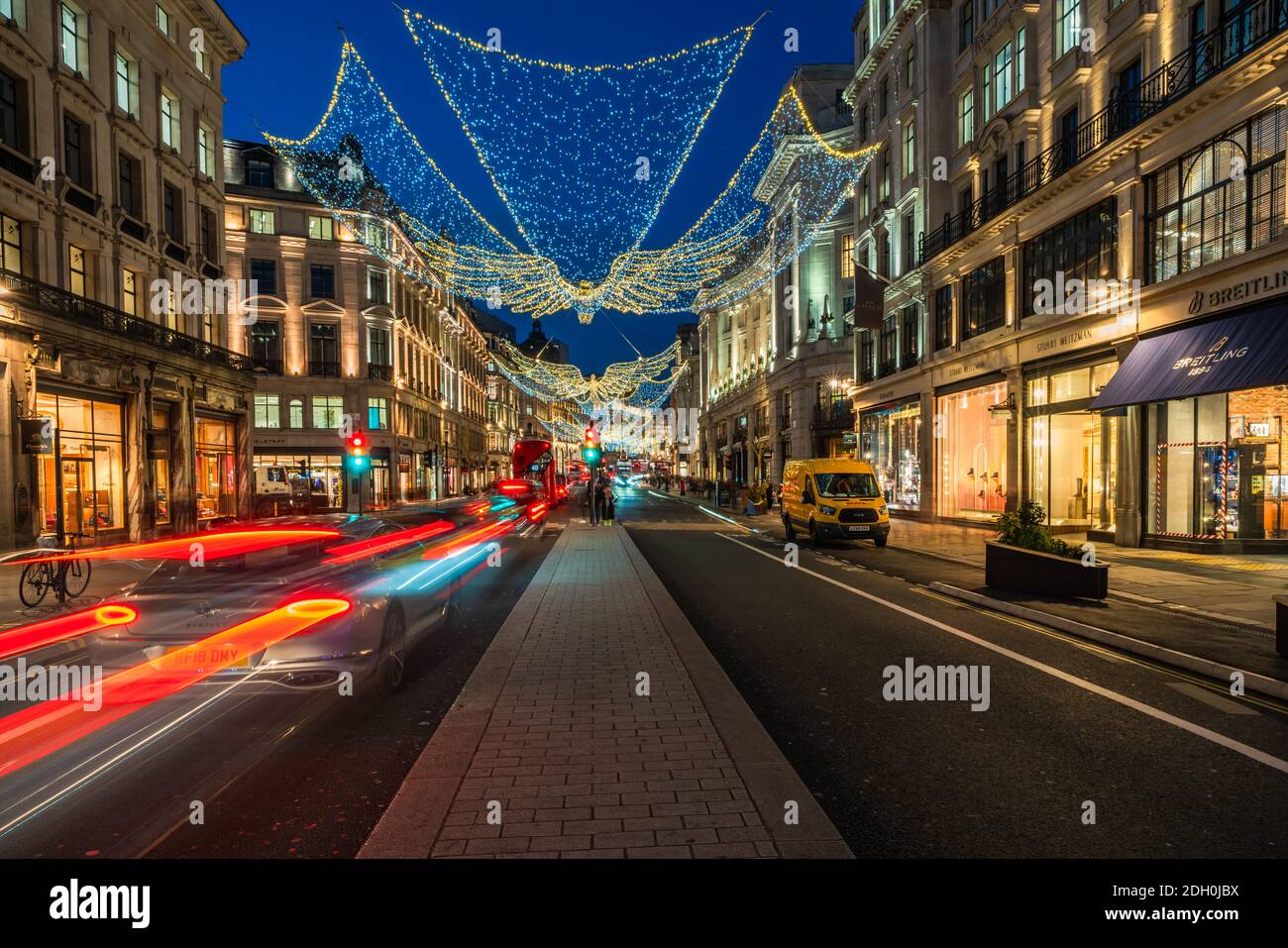 LONDON, UK DECEMBER 08, 2020 Regent Street’s Christmas lights